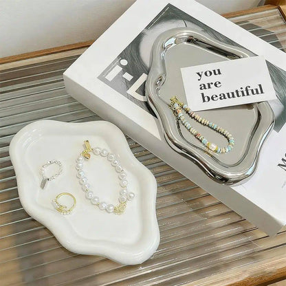 Simple Stylish Cloud Ceramic Jewelry Storage