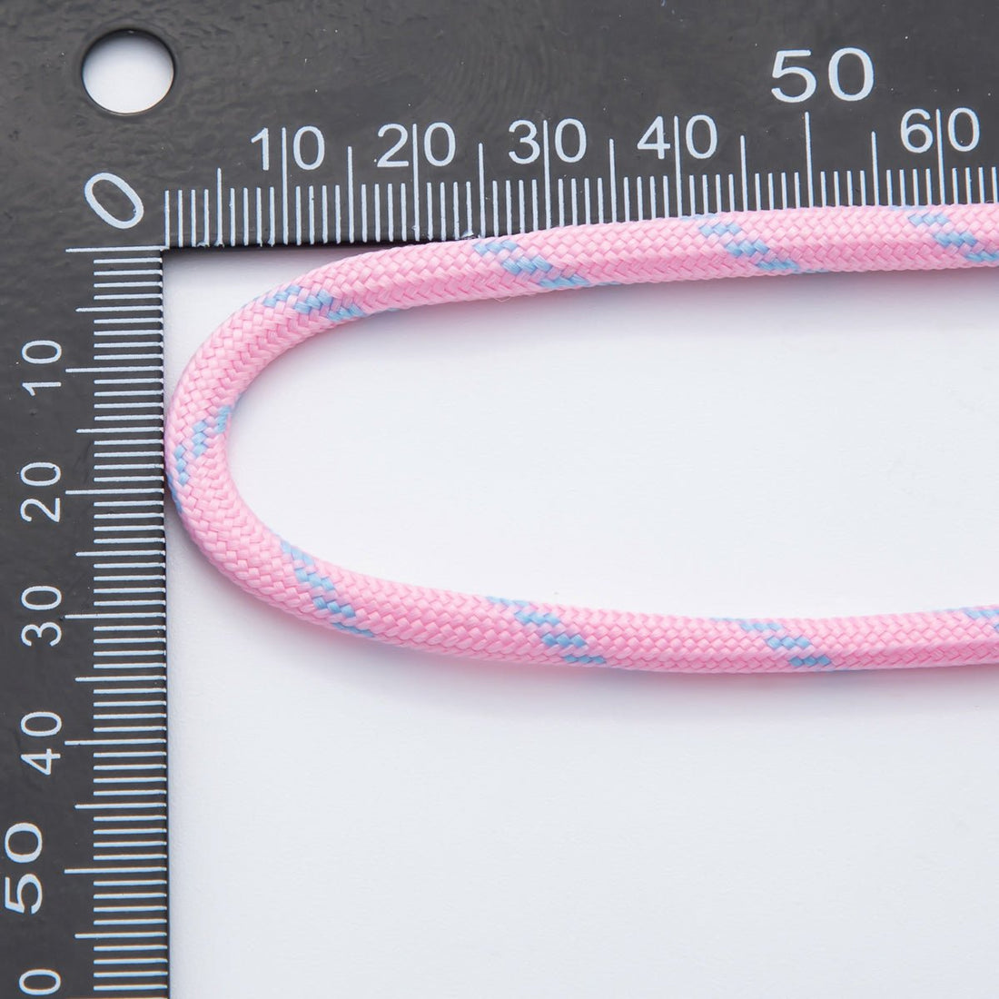5mm Bay Pink Baby Blue Summer Cotton Cord Paracord Unfinished Chain by Yard | Roll-1725
