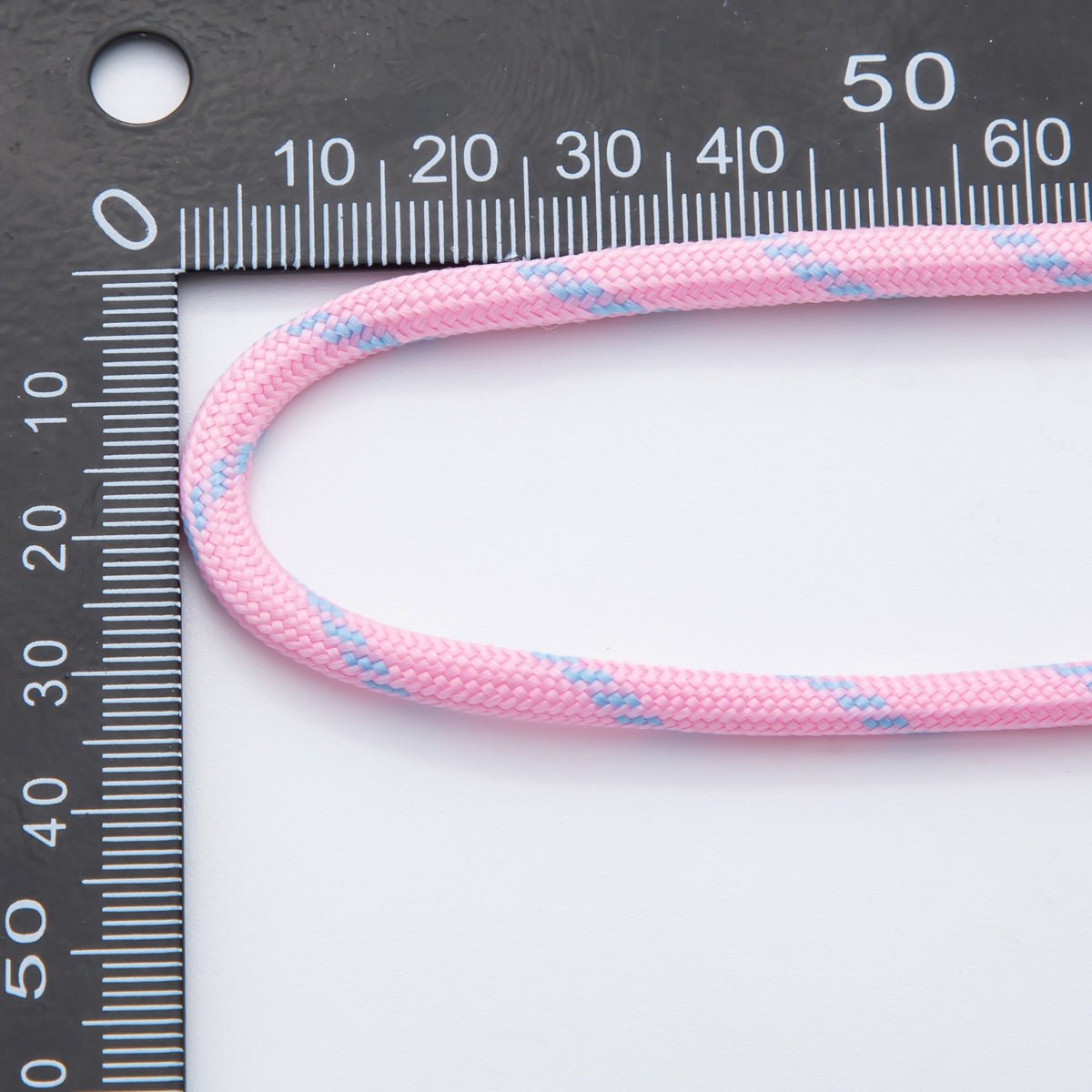 5mm Bay Pink Baby Blue Summer Cotton Cord Paracord Unfinished Chain by Yard | Roll-1725