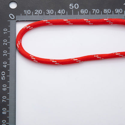 5mm Dark Red Summer Cotton Cord Paracord Unfinished Chain by Yard for Necklace Bracelet Finding | Roll-01726