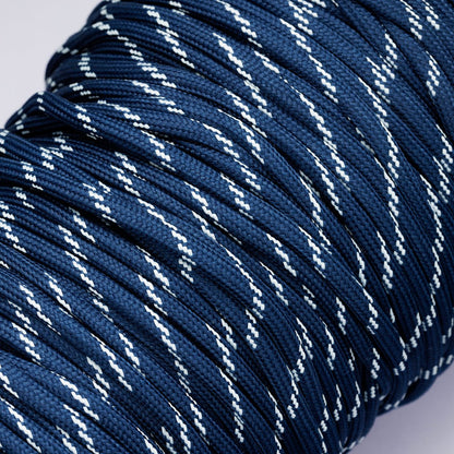 5mm Navy Blue Cotton Summer Sport Cord Paracord Unfinished Chain by Yard | Roll-01857