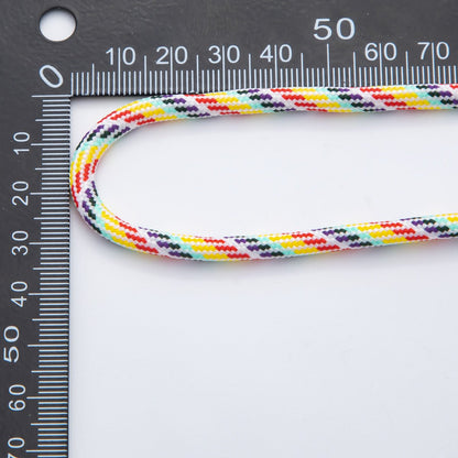 5mm Rainbow, Orange, Yellow Summer Cotton Cord Paracord Unfinished Chain by Yard for Necklace, Bracelet Finding | ROLL-1733 - ROLL-1735, ROLL-1751 - ROLL-1762