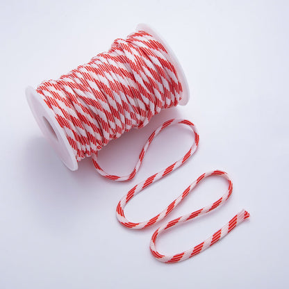 5mm Rainbow, Orange, Yellow Summer Cotton Cord Paracord Unfinished Chain by Yard for Necklace, Bracelet Finding | ROLL-1733 - ROLL-1735, ROLL-1751 - ROLL-1762