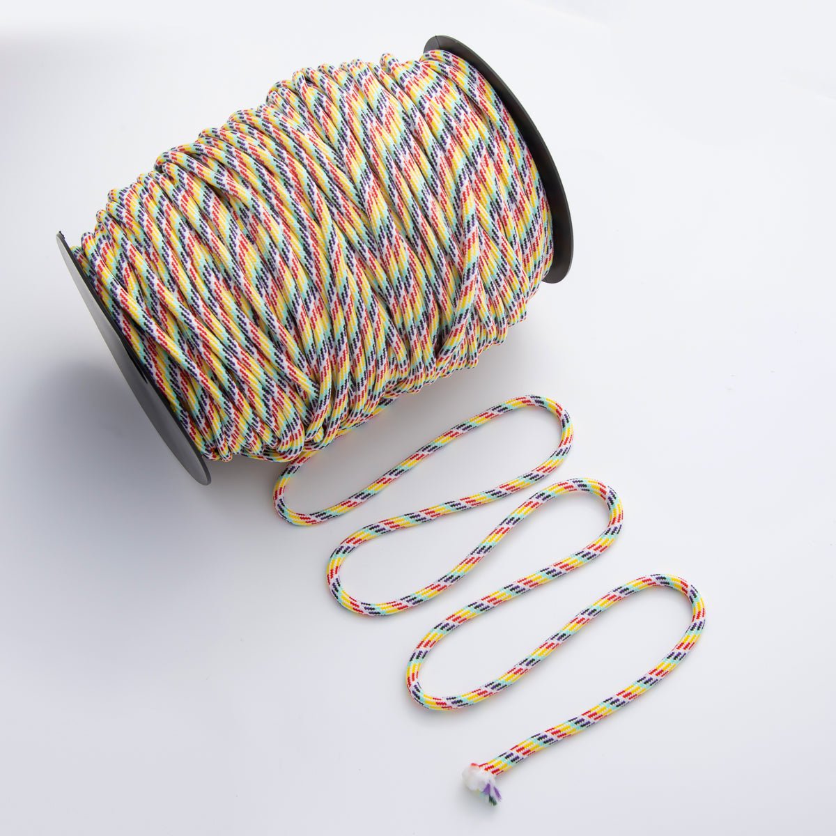 5mm Rainbow, Orange, Yellow Summer Cotton Cord Paracord Unfinished Chain by Yard for Necklace, Bracelet Finding | ROLL-1733 - ROLL-1735, ROLL-1751 - ROLL-1762