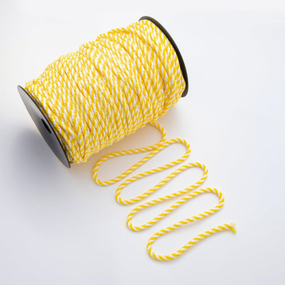 5mm Rainbow, Orange, Yellow Summer Cotton Cord Paracord Unfinished Chain by Yard for Necklace, Bracelet Finding | ROLL-1733 - ROLL-1735, ROLL-1751 - ROLL-1762