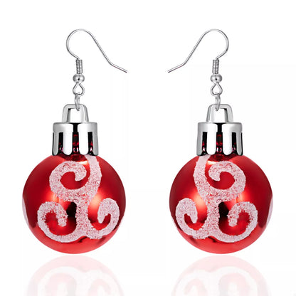 Christmas Ball Drop Earrings