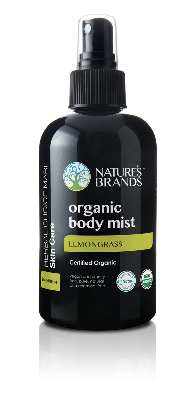 Herbal Choice Mari Organic Body Mist, Rose &amp; Ylang Ylang; 8floz BPA-Free Plastic