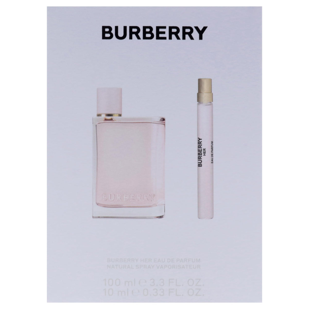 Burberry Her 1 Piece Gift Set for Women, 3.3 Oz EDP and 0.33 Oz EDP