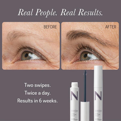 NULASTIN Shape Altering Eyebrow Serum - Brow Serum to Shape &amp; Define - Improves the Appearance of Sparse Eyebrows for a Fuller Look - Enriched with Hair-Strengthening Ingredients (0.1 Fl Oz)