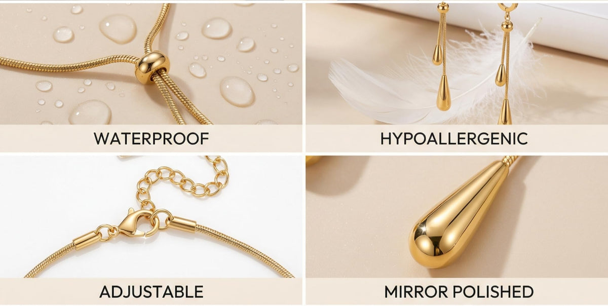 Premium Gold-Plated Stainless Steel Jewelry – Tarnish-Resistant &amp; Waterproof From Uncle LOL