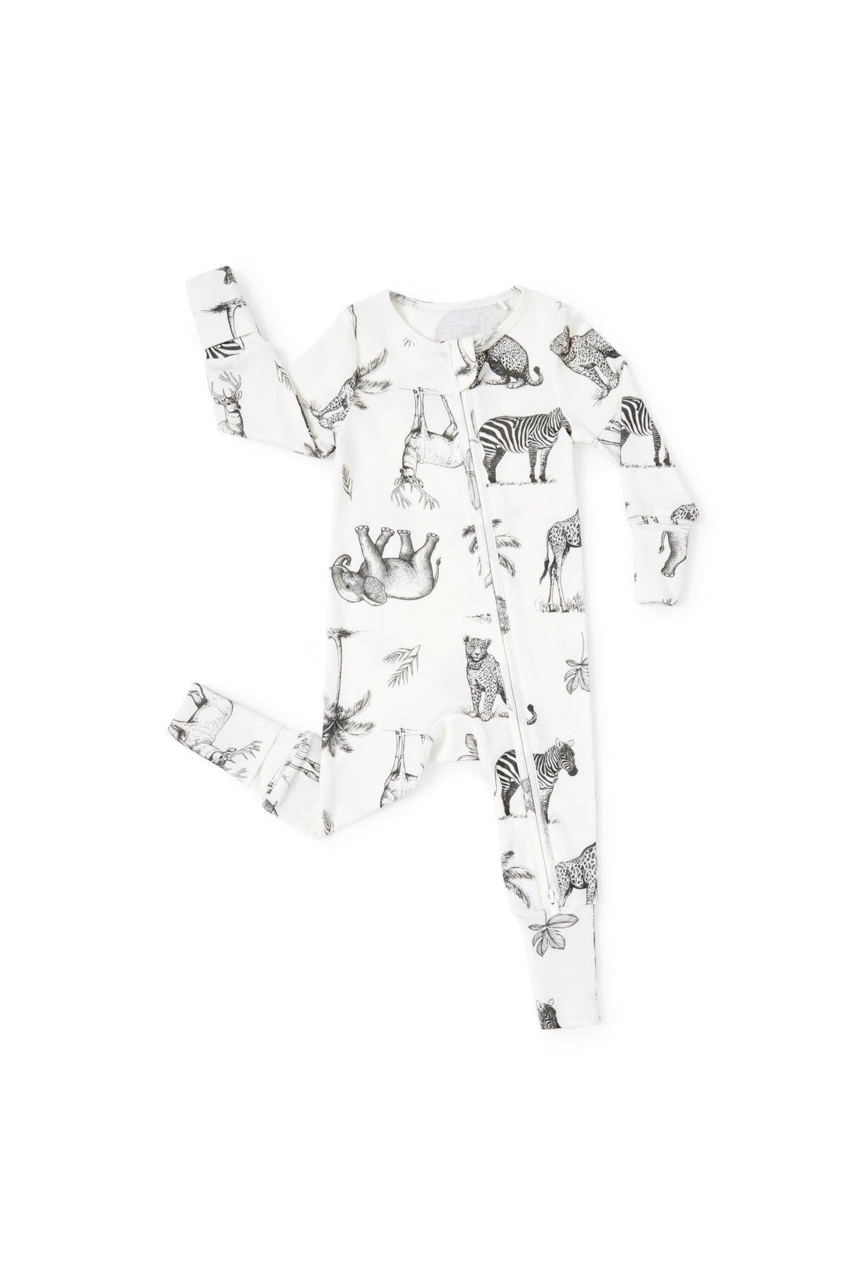 PATPAT Baby Footie Pajamas - Premium Tencel Lyocell &amp; Wool Romper with 2-Way Zipper