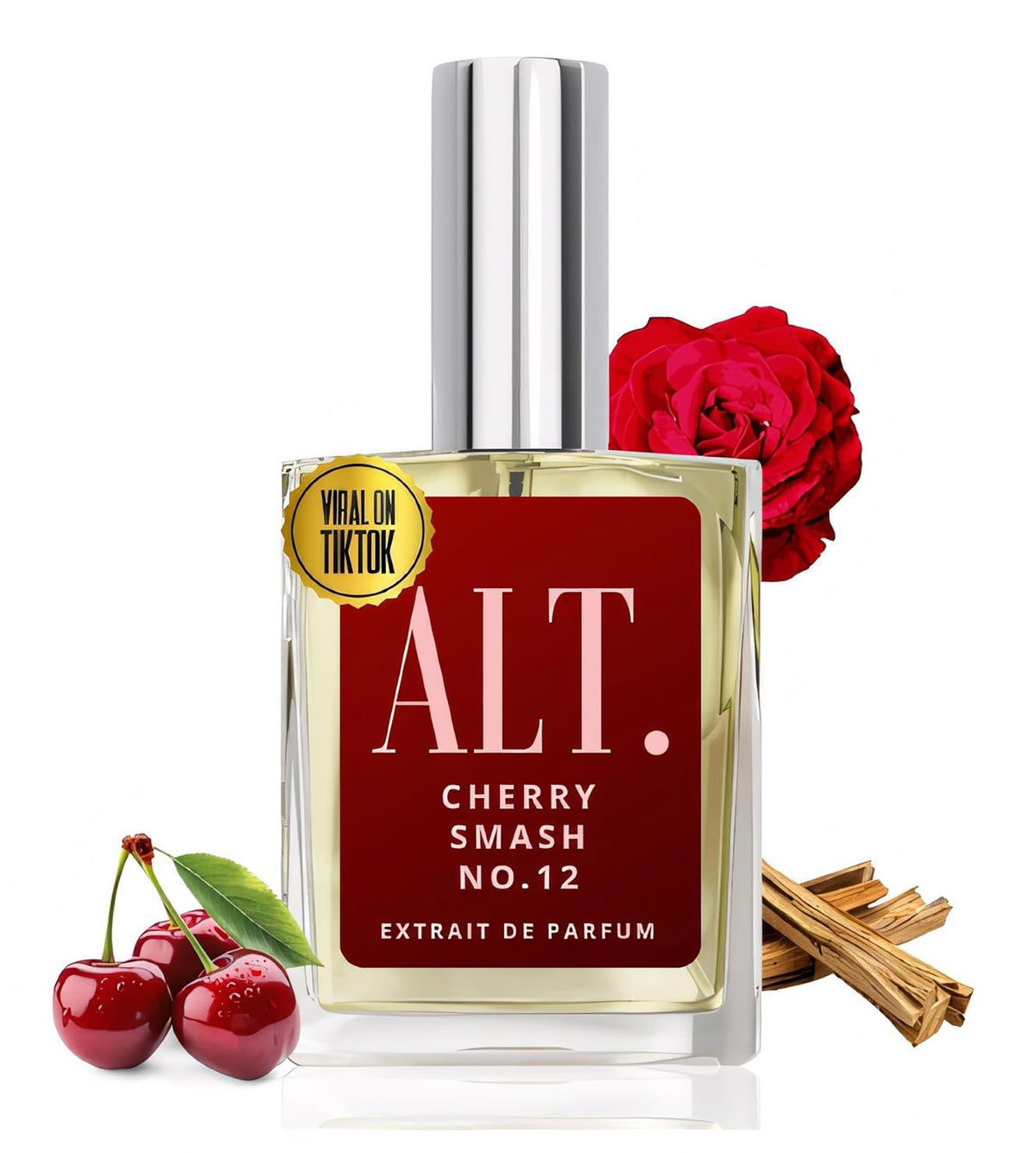 ALT. FRAGRANCES Cherry Smash No. 12, Inspired by Lost Chery Perfume for Women &amp; Men, Unisex Perfume, Extrait de Parfum, Long Lasting Scent, 60ml