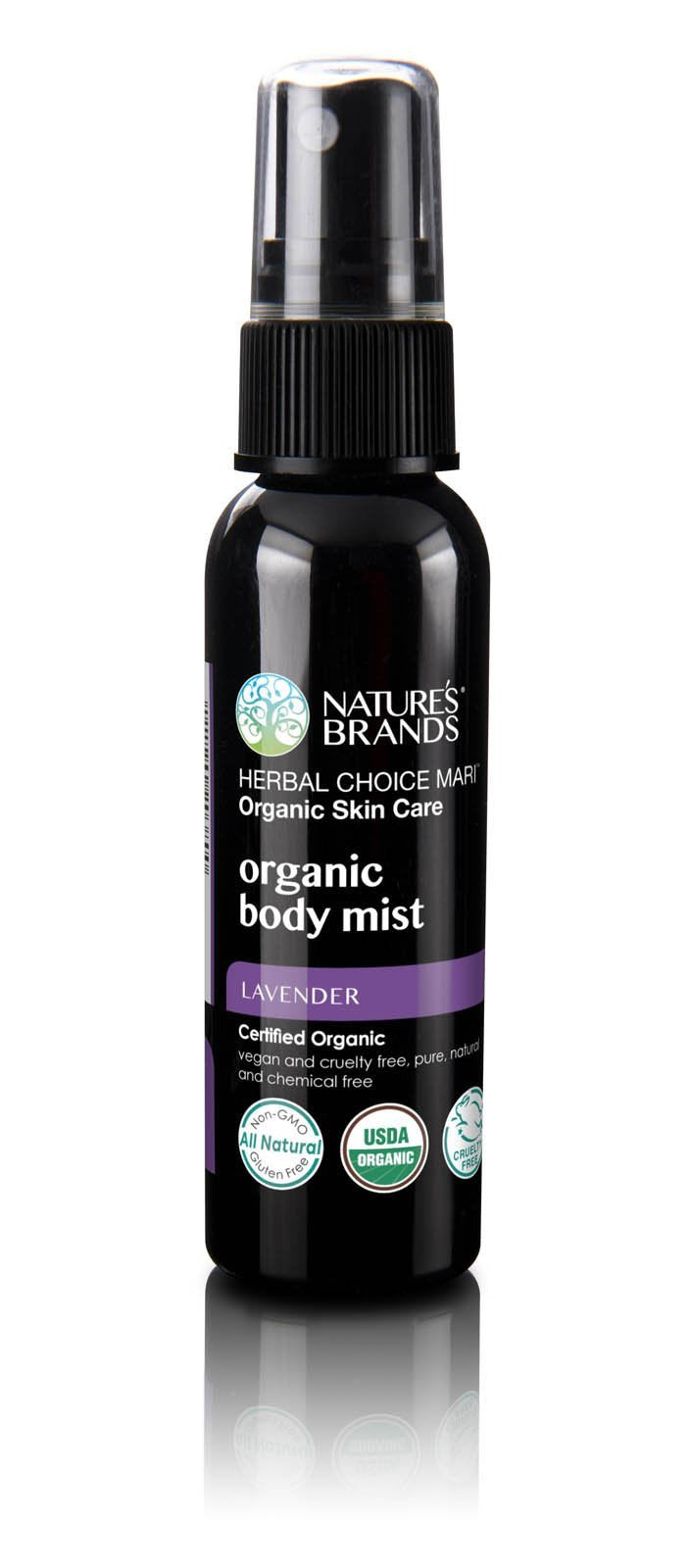 Herbal Choice Mari Organic Body Mist, Rose &amp; Ylang Ylang; 8floz BPA-Free Plastic