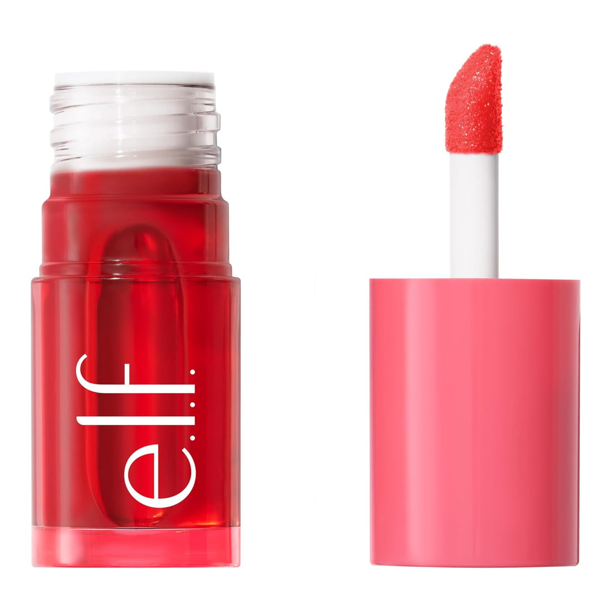 e.l.f. Sheer For It Blush Tint, Multi-Use, Long-Lasting Lip &amp; Cheek Makeup, Creates A Natural Flush Finish, Vegan &amp; Cruelty-Free, Plums Up
