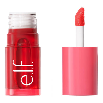 e.l.f. Sheer For It Blush Tint, Multi-Use, Long-Lasting Lip &amp; Cheek Makeup, Creates A Natural Flush Finish, Vegan &amp; Cruelty-Free, Plums Up