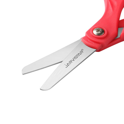 Kids Safety Scissors 4 Pack - 5.5 Inch Blunt Tip School Scissors with Cover for Children Ages 4+