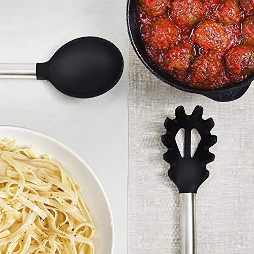 Kitchen Utensil Set-Silicone Cooking Utensils-33 Kitchen Gadgets &amp; Spoons for Nonstick Cookware-Silicone and Stainless Steel Spatula Set-Best Kitchen Tools, Useful Pots