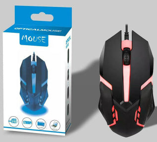 Wired Mouse Computer E-sports Colorful Breathing Light Luminous USB Office Gaming