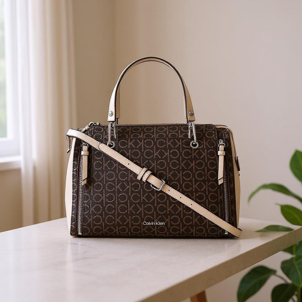 Calvin Klein Bubble Lamb Novelty Organization Satchel