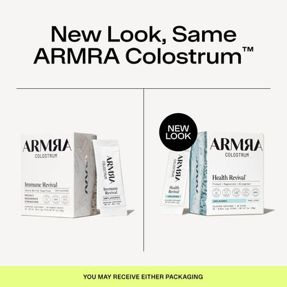 ARMRA Colostrum™ Powder | Blood Orange | Gut Health &amp; Bloating | Skin &amp; Hair | Immunity | Keto, Gluten &amp; Fat-Free | 30 Servings