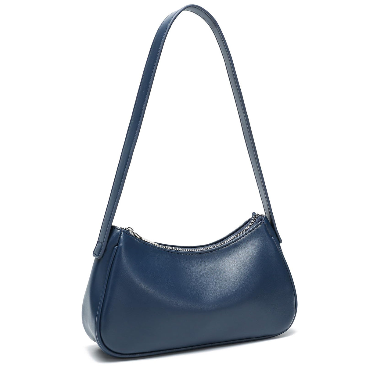Small Shoulder Bag for Women Cute Mini Purse Trendy Vegan Leather Y2k Crescent Handbag