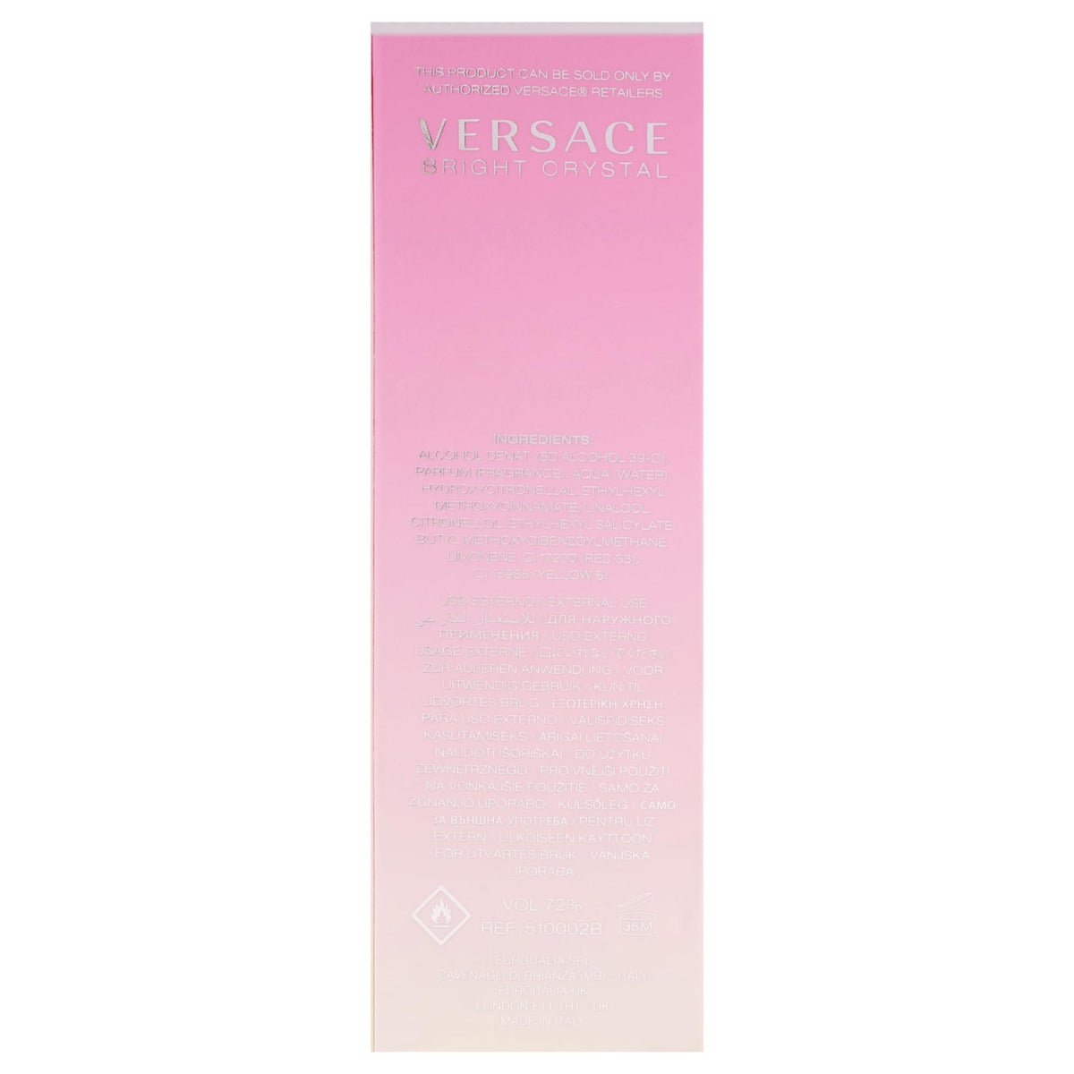 Versace Bright Crystal by Versace for Women 6.7 oz Eau de Toilette Spray