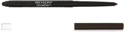 Revlon ColorStay Pencil Waterproof Eyeliner, Smudge-Proof, Eye Makeup with Built-In Sharpener, Long-Lasting, Matte Finish, 201 Black, 2 pack