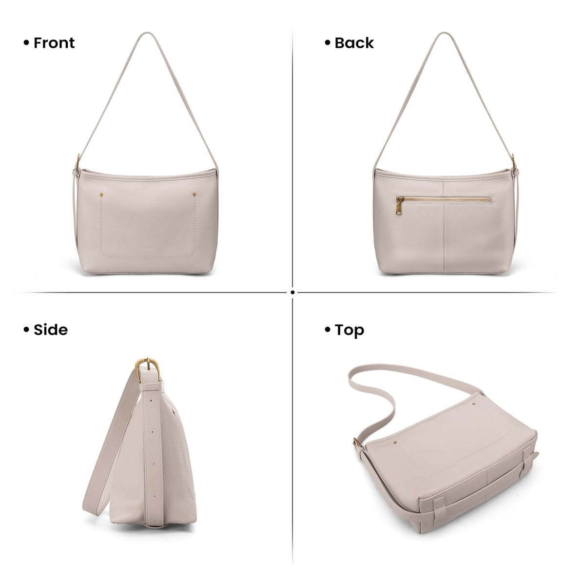 befen Genuine Leather Purses for Women, RFID Medium Leather Crossbody Bags Shoulder Purse Handbags