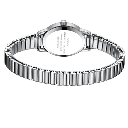 Small Gold Watches for Women,Analog Womens Watch with Stainless Steel Expansion Band,Oval Case Roman Dial,Water Resistant