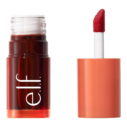 e.l.f. Sheer For It Blush Tint, Multi-Use, Long-Lasting Lip &amp; Cheek Makeup, Creates A Natural Flush Finish, Vegan &amp; Cruelty-Free, Plums Up