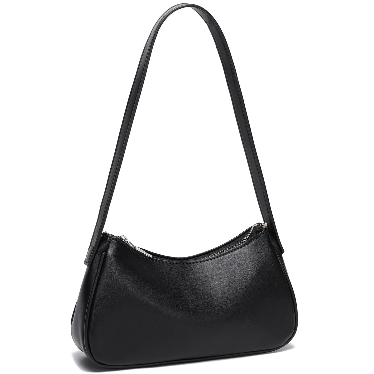 Small Shoulder Bag for Women Cute Mini Purse Trendy Vegan Leather Y2k Crescent Handbag