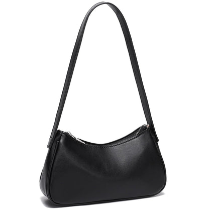 Small Shoulder Bag for Women Cute Mini Purse Trendy Vegan Leather Y2k Crescent Handbag