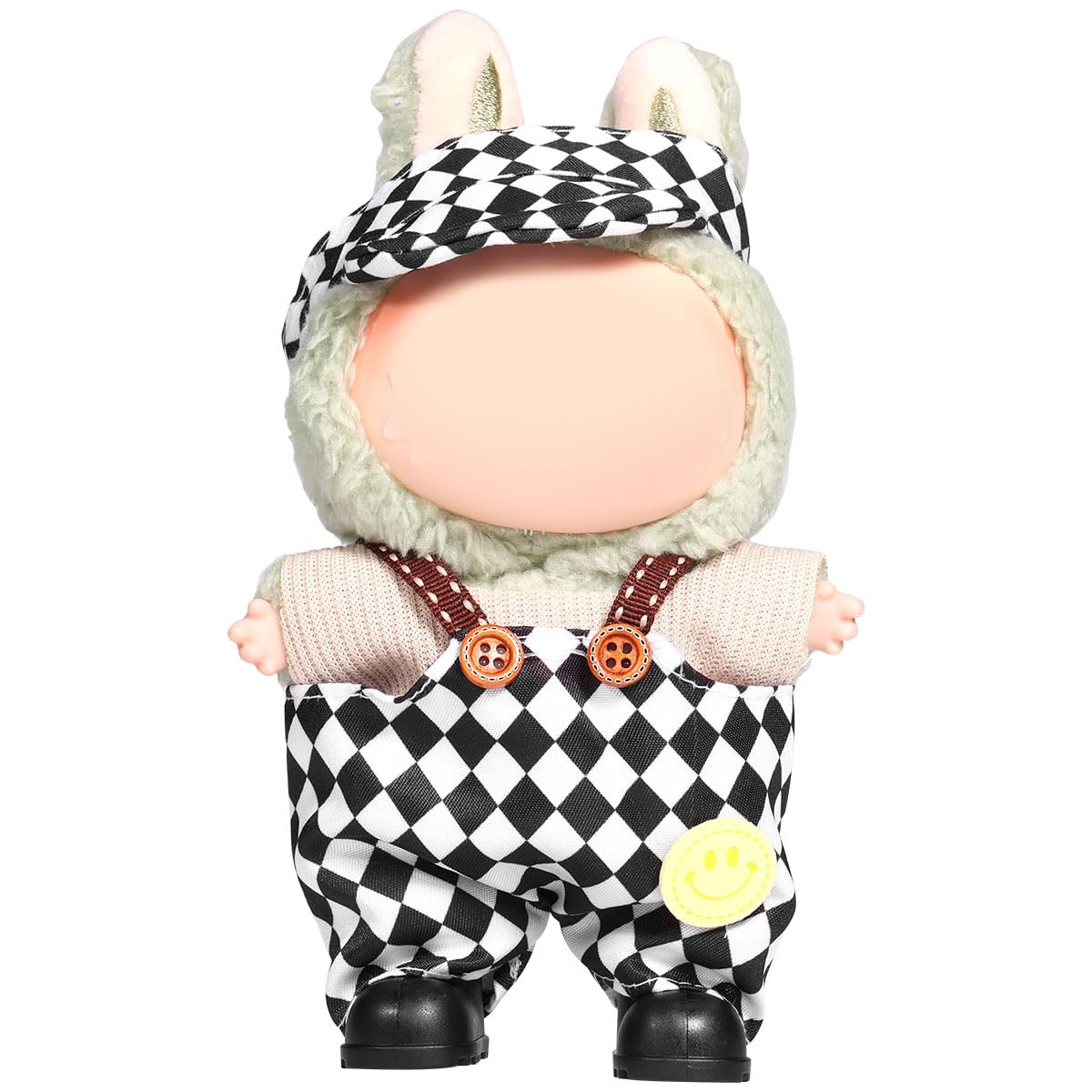 3 Piece Doll Clothes Set for 17cm Dolls - Handmade Crochet Outfit with Hat