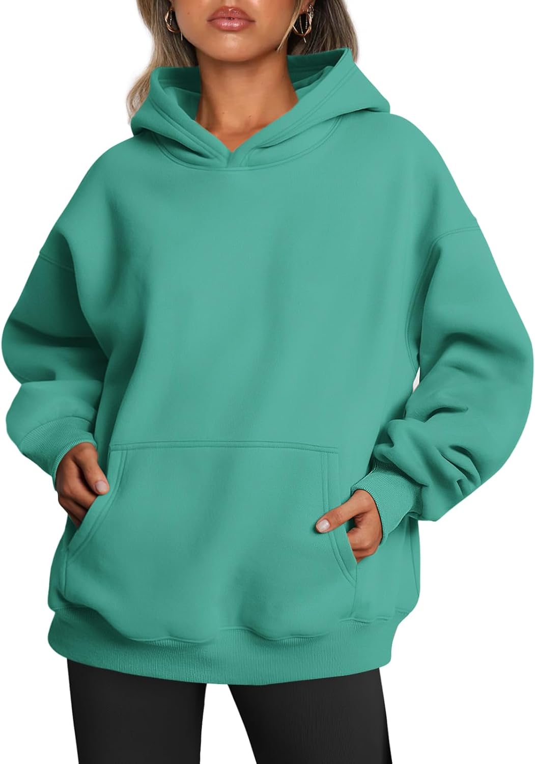 Oversized Fleece Hoodie - Thick Pullover Sweatshirt for Fall &amp; Winter