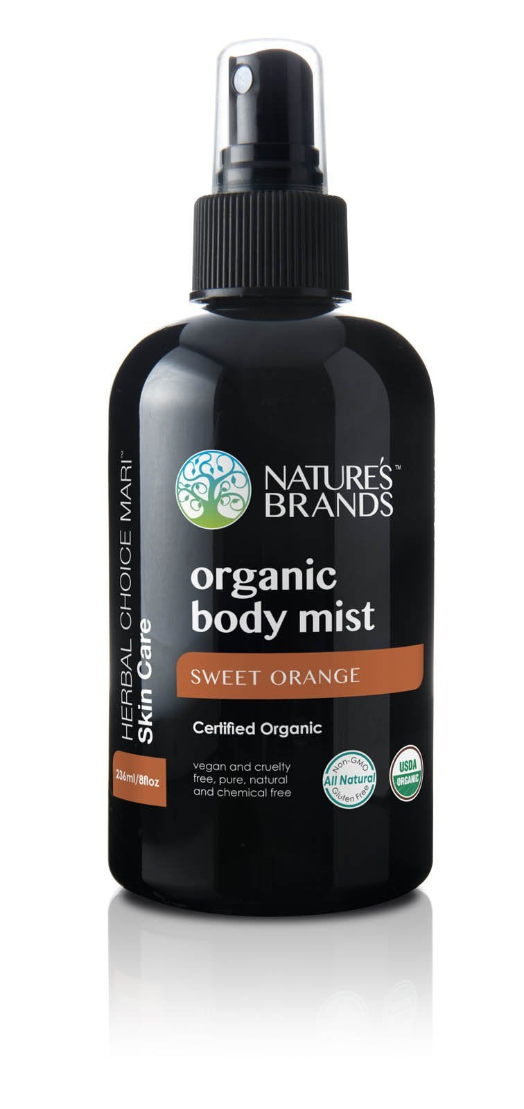 Herbal Choice Mari Organic Body Mist, Rose &amp; Ylang Ylang; 8floz BPA-Free Plastic