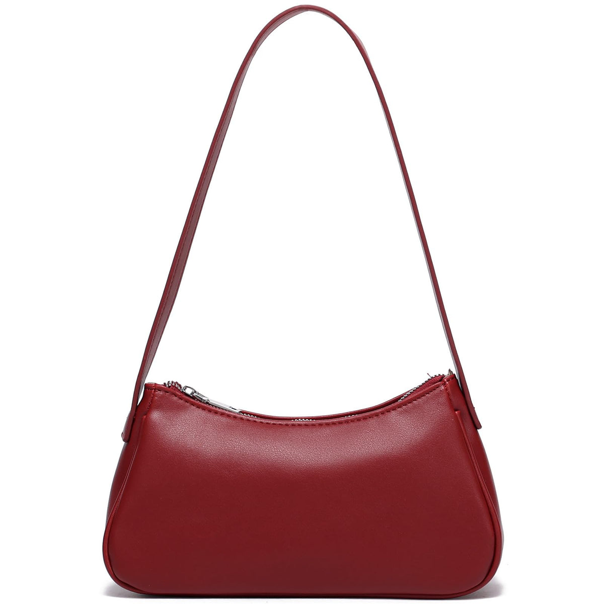Small Shoulder Bag for Women Cute Mini Purse Trendy Vegan Leather Y2k Crescent Handbag