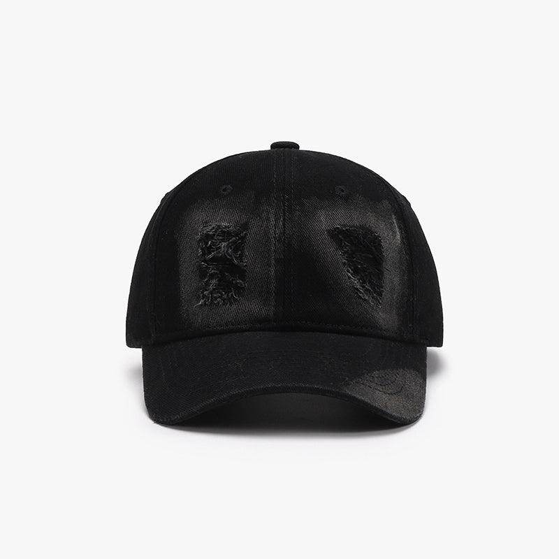Distressed Cotton Baseball Cap for Casual Style and Comfort