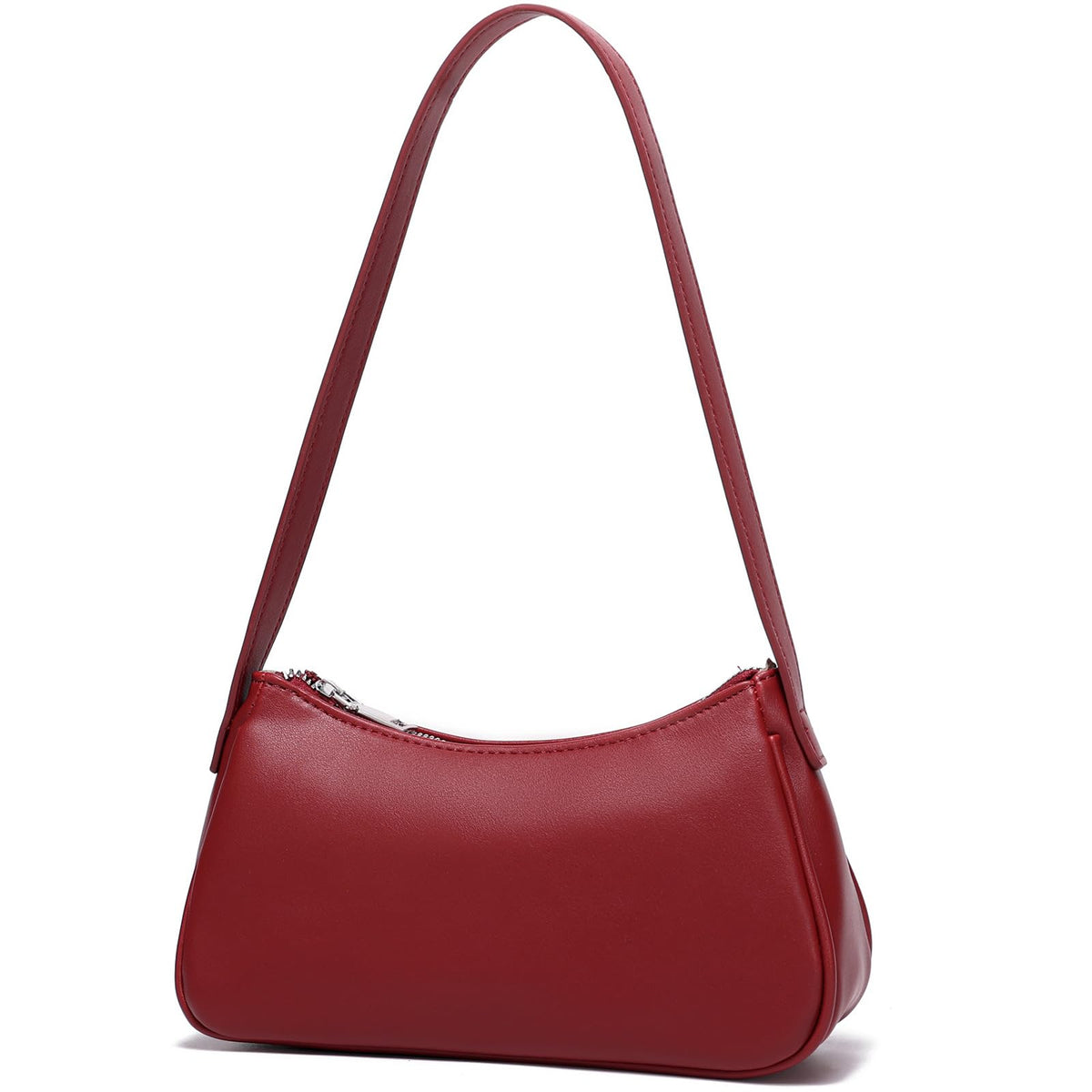 Small Shoulder Bag for Women Cute Mini Purse Trendy Vegan Leather Y2k Crescent Handbag