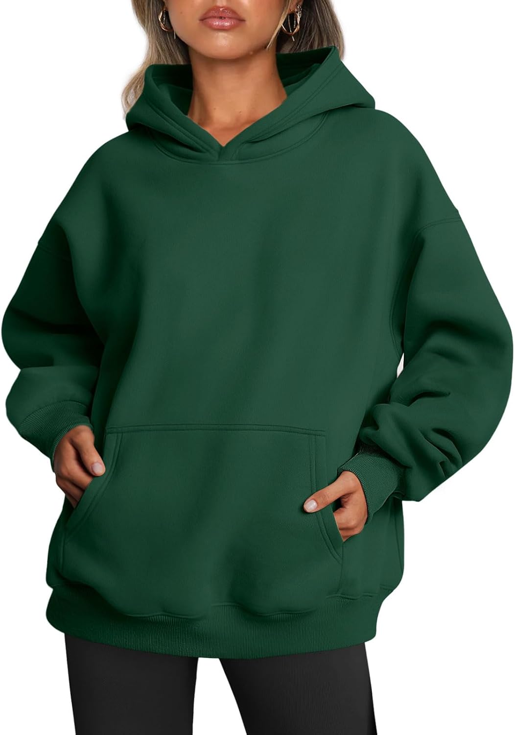Oversized Fleece Hoodie - Thick Pullover Sweatshirt for Fall &amp; Winter