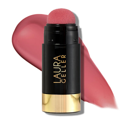 LAURA GELLER NEW YORK Serum Blush Tint, Lightweight Liquid Blush for Cheeks, Weightless Watercolor Sheer Finish, Practical Pink