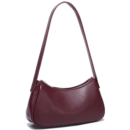 Small Shoulder Bag for Women Cute Mini Purse Trendy Vegan Leather Y2k Crescent Handbag