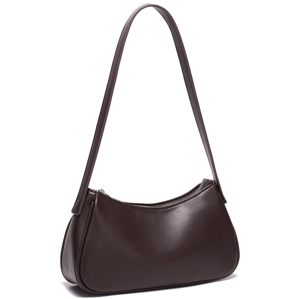 Small Shoulder Bag for Women Cute Mini Purse Trendy Vegan Leather Y2k Crescent Handbag