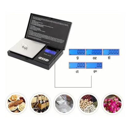 Electronic Food Scale, Portable Wide Application 1000G 0.1G Precise Measurement of Coin Digital Scale