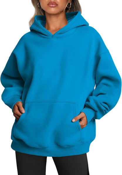 Oversized Fleece Hoodie - Thick Pullover Sweatshirt for Fall &amp; Winter