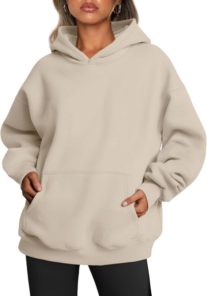Oversized Fleece Hoodie - Thick Pullover Sweatshirt for Fall &amp; Winter