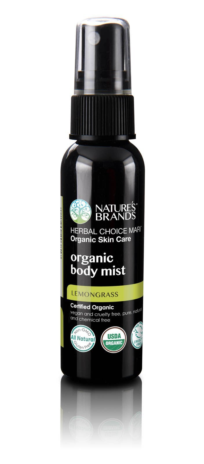 Herbal Choice Mari Organic Body Mist, Rose &amp; Ylang Ylang; 8floz BPA-Free Plastic