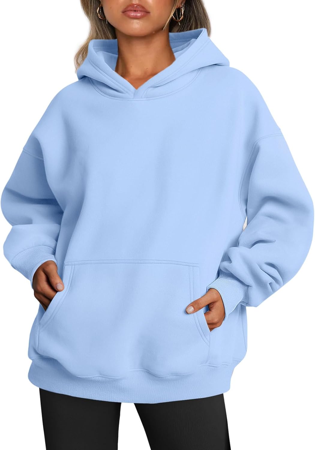 Oversized Fleece Hoodie - Thick Pullover Sweatshirt for Fall &amp; Winter