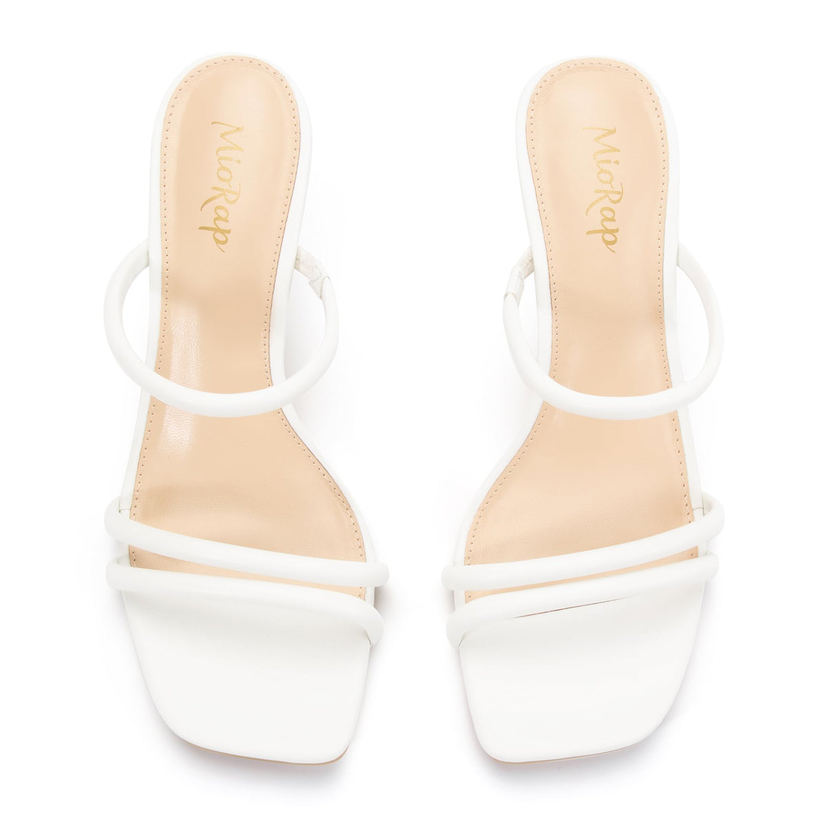 Heels for Women Square Open Toe Strappy Mules Women&