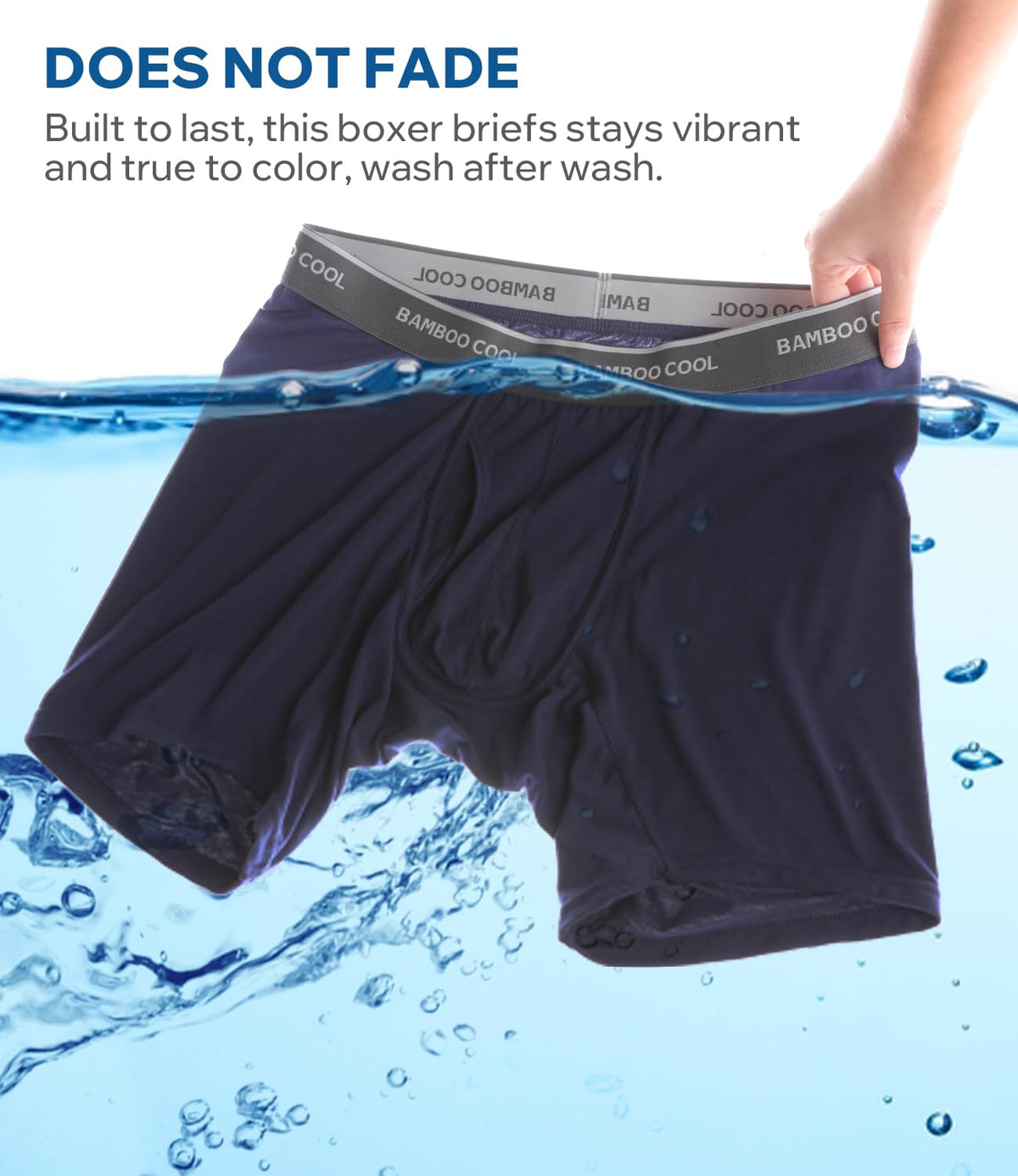 BAMBOO COOL Ultra Soft Mens Underwear Boxer Briefs Multi-pack | Bamboo Fabric‌,No Ride Up,More Breathable Than Cotton