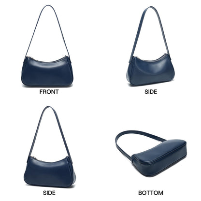 Small Shoulder Bag for Women Cute Mini Purse Trendy Vegan Leather Y2k Crescent Handbag
